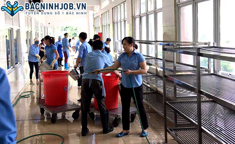 Tuyển vệ sinh công nghiệp tại Bắc Ninh